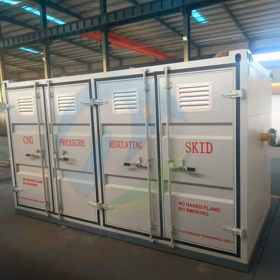 O2とNgのガス混合スキッド/圧力調整スキッド